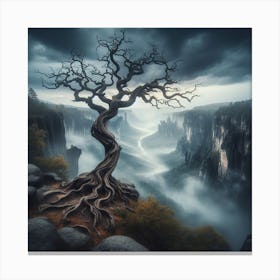 Giant tree without leaves Canvas Print