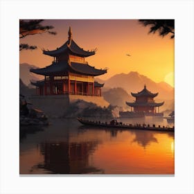 Chinese Pagoda Canvas Print