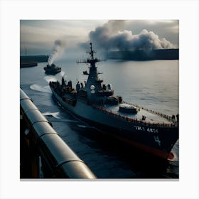 Naval Warfare - Ships at Sea 10 Canvas Print