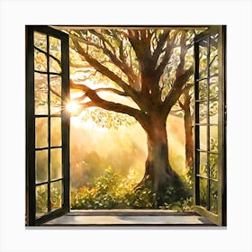 Open Window Canvas Print