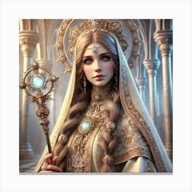 Priestess Elara Canvas Print