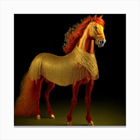 Golden Horse Canvas Print