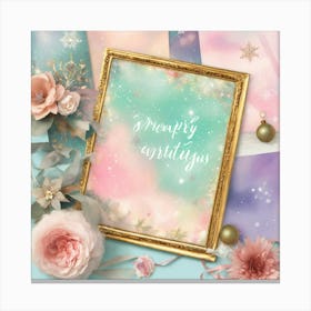 Shabby Chic Dreamy Mist Pastel Junk Journals Chris (1) Canvas Print