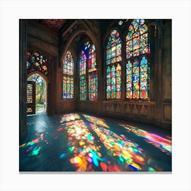 Stained Glass Windows 1 Canvas Print