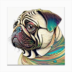 Pug Dog Cute Canvas Print