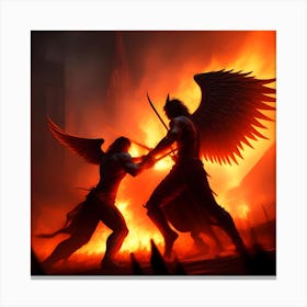 Reality of hell and heaven Canvas Print
