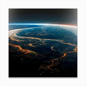 Earth From Space 3 Canvas Print