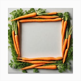 Frame Of Carrots Canvas Print