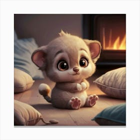 Cute Little Mouse Canvas Print