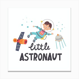 Little Astronaut Canvas Print