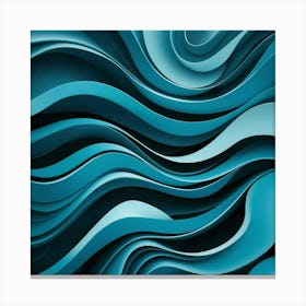 Blue Abstract Background Canvas Print