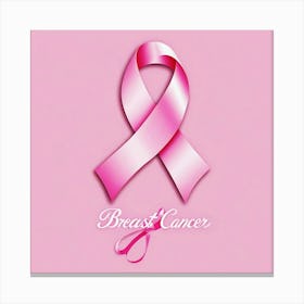 Women Breast Cancer Awareness background in Pink Ribbon international symbol for month October clipart and poster clipart and wall art 8 Canvas Print