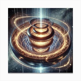 Gravity Wells Converted Canvas Print