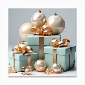 Elegant Christmas Gift Boxes Series004 Canvas Print