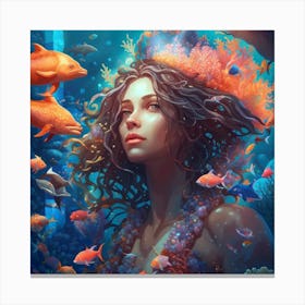 Mermaid Canvas Print