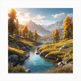 Mountain Stream 3 Canvas Print