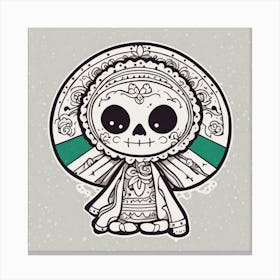 Day Of The Dead Skull 61 Canvas Print