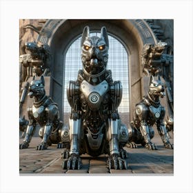 Futuristic Robots Canvas Print