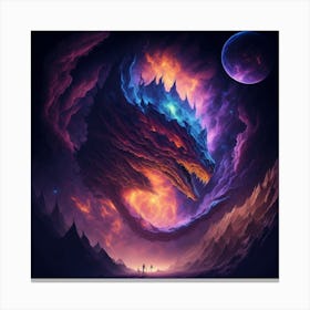 Dragon In The Sky Canvas Print