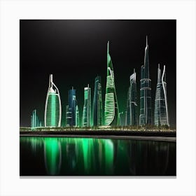 Dubai Skyline Canvas Print