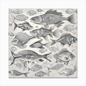 Strange Fish Surreal Canvas Print