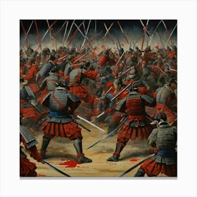 Samurai Battle 4 Canvas Print