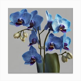 Blue Orchids 1 Canvas Print