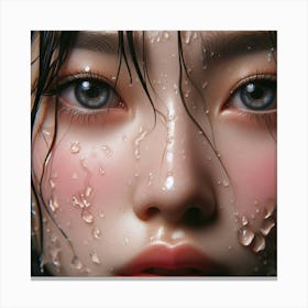 Wet Face Canvas Print