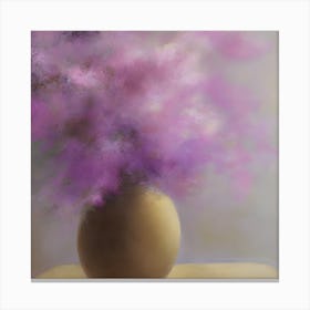 The Background A Canvas Of Its Own Complements The Vases Magnificence Soft Pastel Shades Blend S (1) Canvas Print