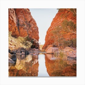 Red Rock Canyon Square Canvas Print