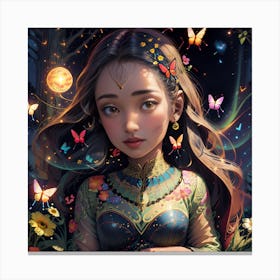 Fairytale Girl Canvas Print