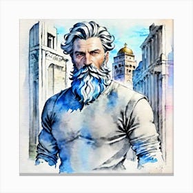 Man With A Beard Canvas Print