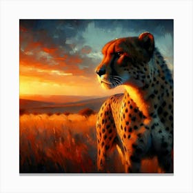 Wild Animal Illustration 140 Canvas Print