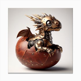 Steampunk Dragon 1 Canvas Print