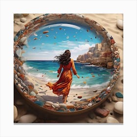 Sand And Sea Canvas Print