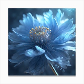 Blue Flower 1 Canvas Print