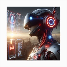 Futuristic Woman 45 Canvas Print