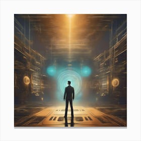 Futuristic Man Canvas Print