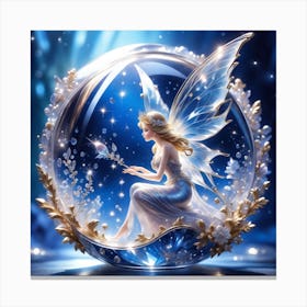 Fairy In A Glass Ball Canvas Print