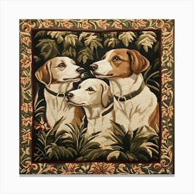 Dogs In The Countryside Tapestry 3 Canvas Print