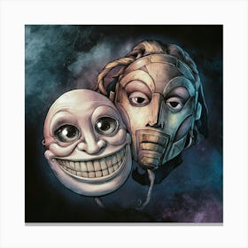 Masks Of Hell Canvas Print