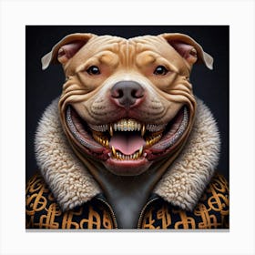 Dog With Teeth Canvas Print