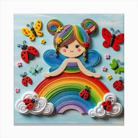 Rainbow Fairy Canvas Print