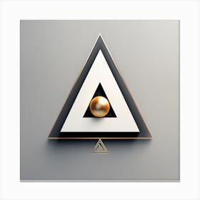 Golden Triangle Logo Canvas Print