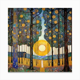 Sun In The Woods 9 Canvas Print