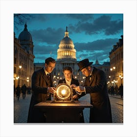 Night In London Canvas Print