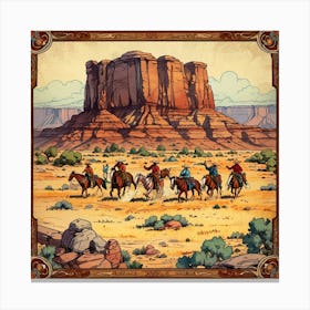 Cowboys Of Monument Valley Canvas Print