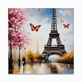 Paris Eiffel Tower 81 Canvas Print