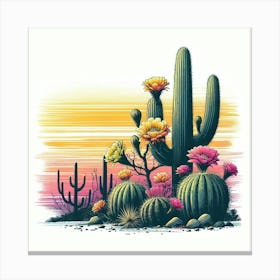 Illustration cactus 2 Canvas Print