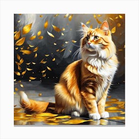 Golden Cat 1 Canvas Print